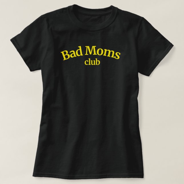 Camiseta Moms Club Gracioso Regalo Para Mamá Camisas (Diseño del anverso)