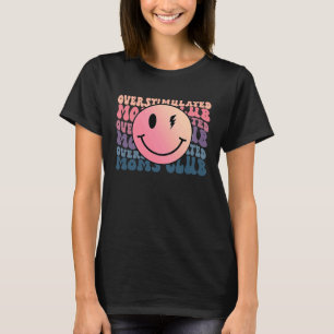 Camiseta Moms Club Groovy Trendy Mom Mama Ha