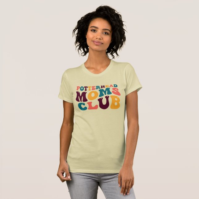 Camiseta Moms De Poterhead Club Groovy Vibes De Verano Tris (Anverso completo)