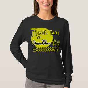 Camiseta Moms Taxi & Drive-Thru Retro Diciendo