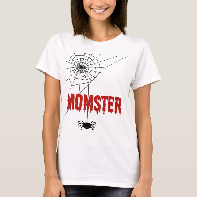 Camiseta Momster Dripping Blood Font and Spider (Anverso)
