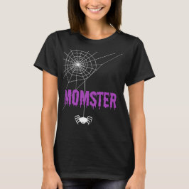Camiseta Momster Dripping Blood Font and Spider