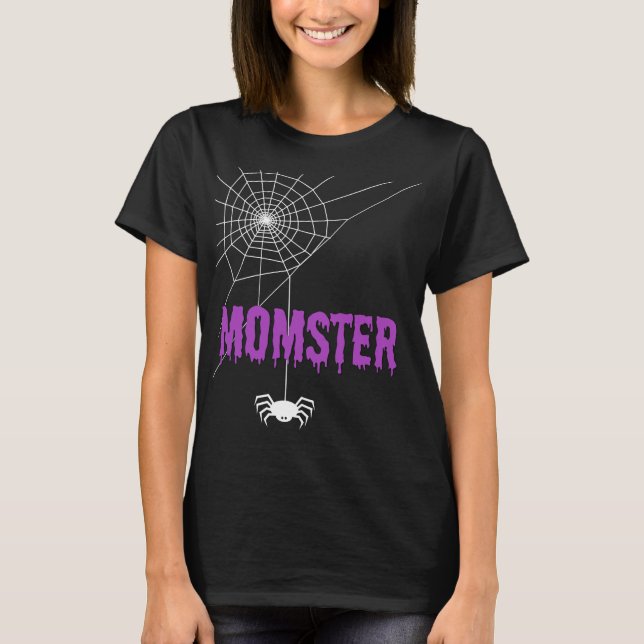 Camiseta Momster Dripping Blood Font and Spider (Anverso)