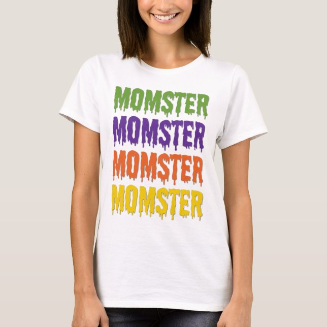 Camiseta Momster Dripping Font Generic Halloween Costume (Anverso)