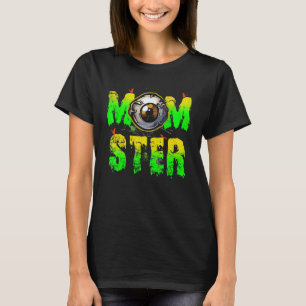 Camiseta Momster Eye Scary Costume Mamá Monstruo Salón Fami