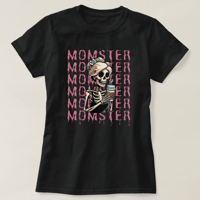 Camiseta Momster Funny Mom Halloween (Diseño del anverso)