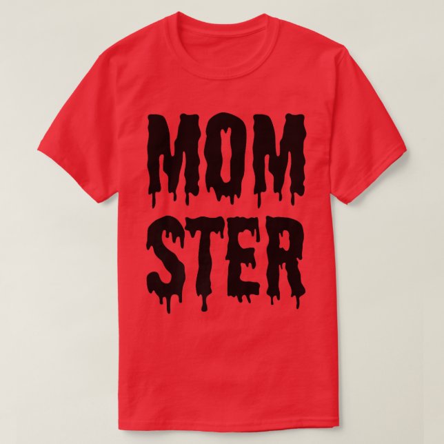 Camiseta Momster Funny Mom Halloween Monster Costume Y Ac (Diseño del anverso)