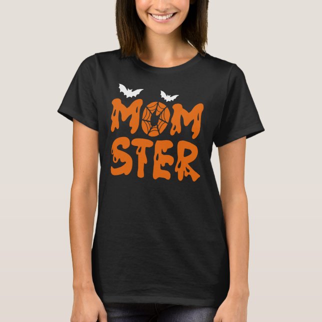 Camiseta Momster Halloween Mom (Anverso)
