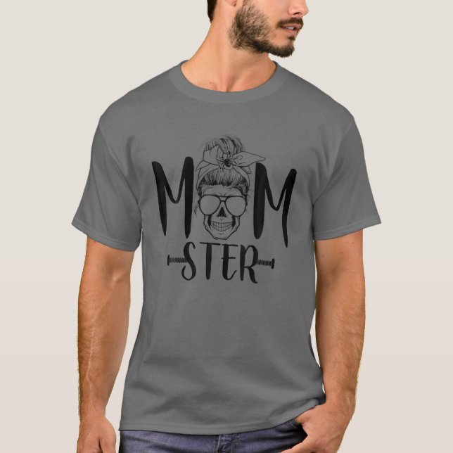 Camiseta Momster Halloween Spooky Skull Mother Spider Messy (Anverso)