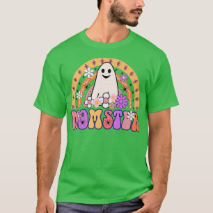 Camiseta Momster Mom Ghost Vintage Halloween