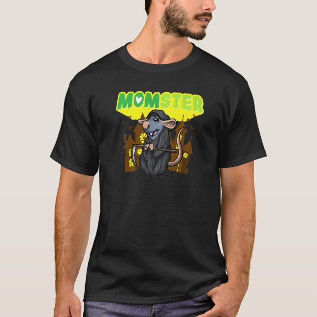 Camiseta Momster Monster Mom Scary Halloween Mommy Creepy C (Anverso)