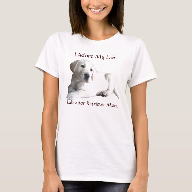 Camiseta MomT-Camisa del labrador retriever (Anverso)