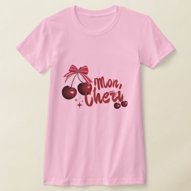 Camiseta Mon Cheri románticos estilo de cerezas (Distribución)