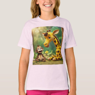 Camiseta mona girafa