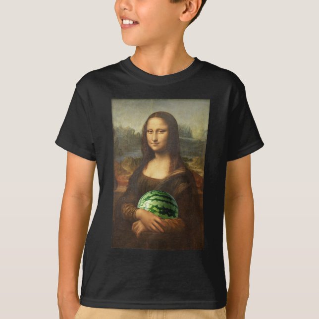Camiseta Mona Lisa ama a las sandías (Anverso)