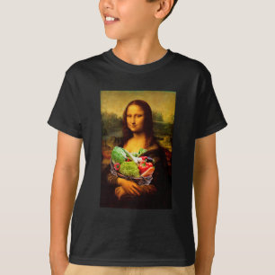 Camiseta Mona Lisa ama a las verduras