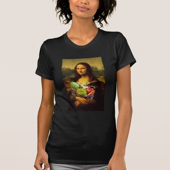 Camiseta Mona Lisa ama a las verduras (Anverso)