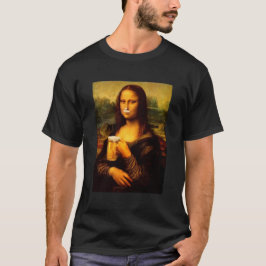 Camiseta Mona Lisa bebiendo cerveza, amante de las cervezas