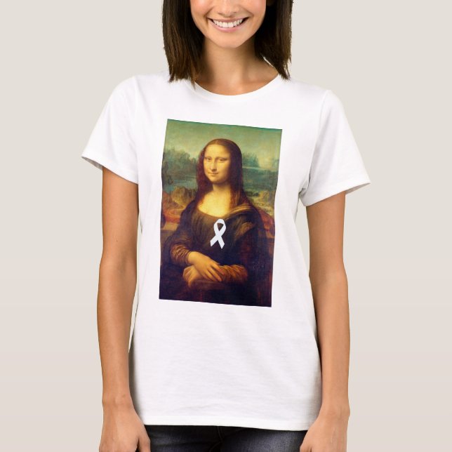 Camiseta Mona Lisa Con Cinta Blanca (Anverso)