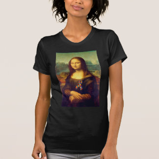Camiseta Mona Lisa Con Cinta De Rompecabezas