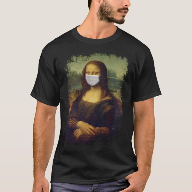 Camiseta Mona Lisa Con Máscara (Anverso)