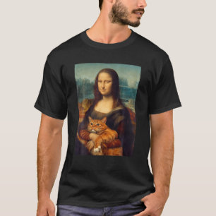Camiseta Mona Lisa Con Pintura De Arte Graciosa
