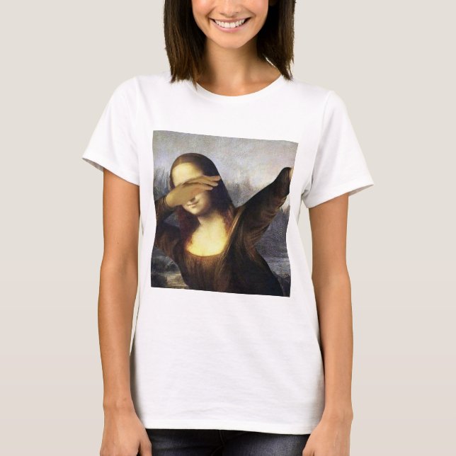 Camiseta Mona Lisa Dab, PopCulture, dabbing (Anverso)