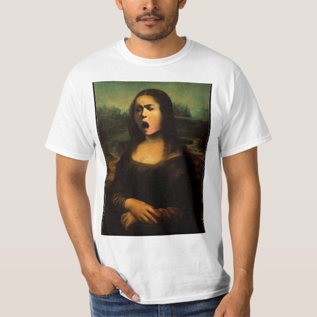 Camiseta Mona Lisa de Caravaggio / Medusa (Anverso)