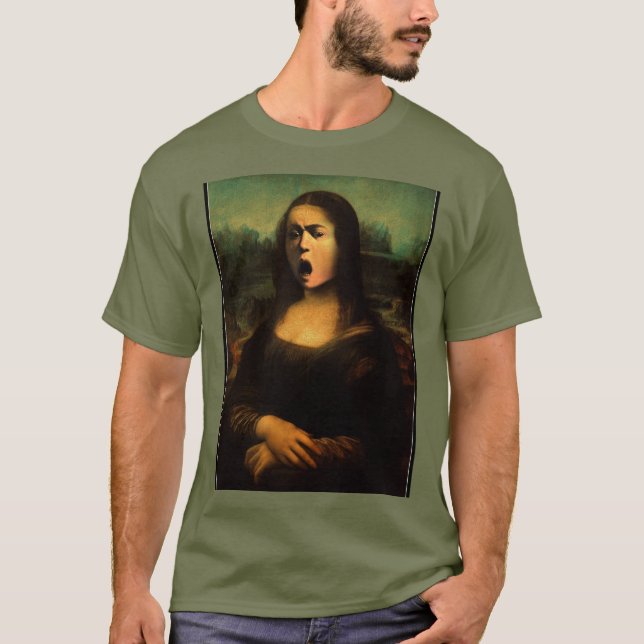Camiseta Mona Lisa de Caravaggio / Medusa (Anverso)