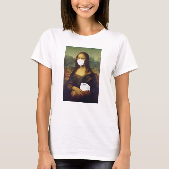 Camiseta Mona Lisa de Cuarentena (Anverso)