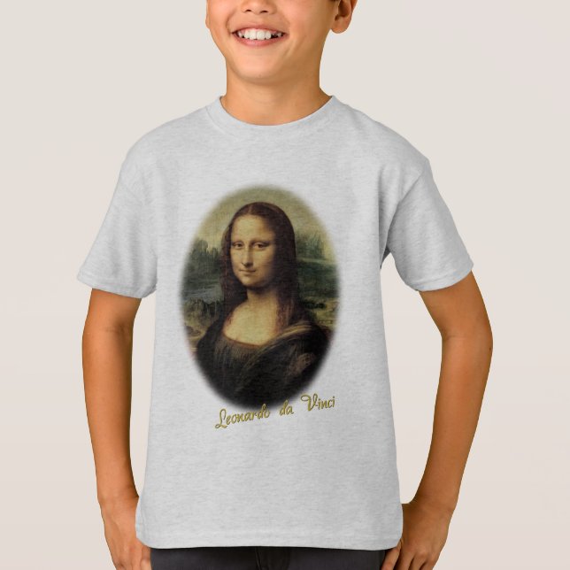 Camiseta Mona Lisa de Leonardo da Vinci (Anverso)