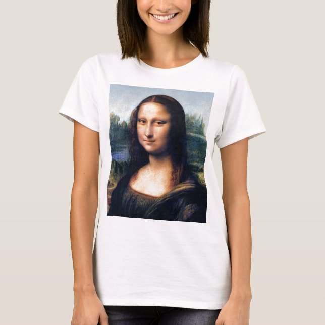 Camiseta Mona Lisa (detalle) por Leonardo da Vinci (Anverso)