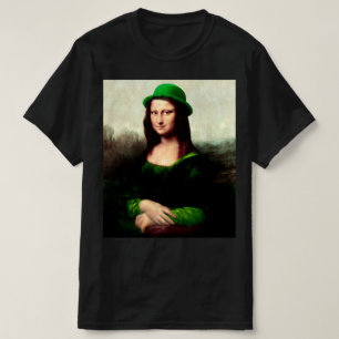 Camiseta Mona Lisa Día de San Patricio Trébol