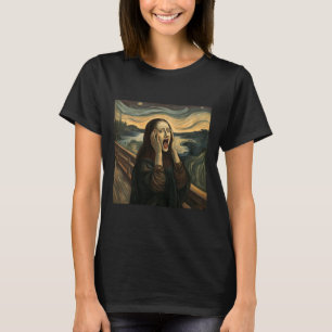 Camiseta Mona Lisa El Grito Vestuario De Halloween Arte Fie