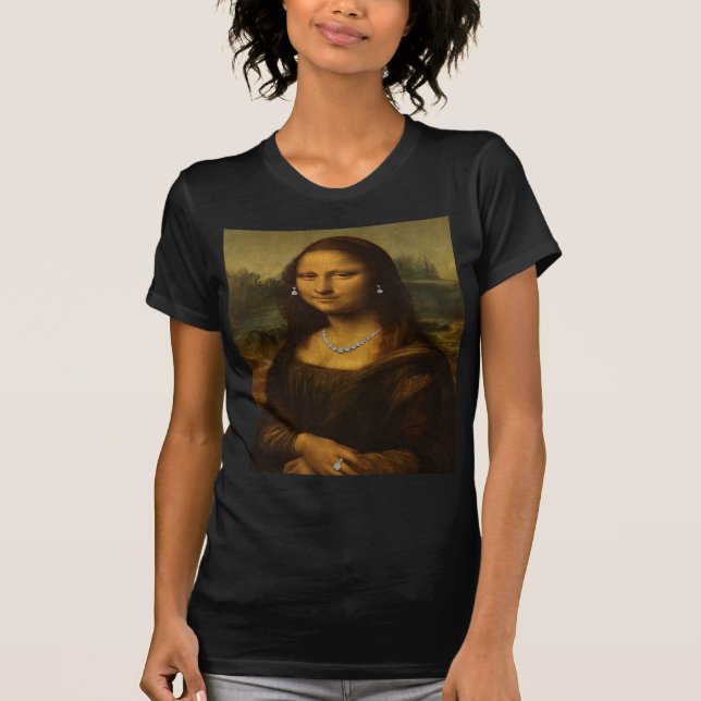 Camiseta Mona Lisa en Diamantes (Anverso)