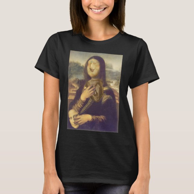 Camiseta Mona Lisa Face Funny (Anverso)