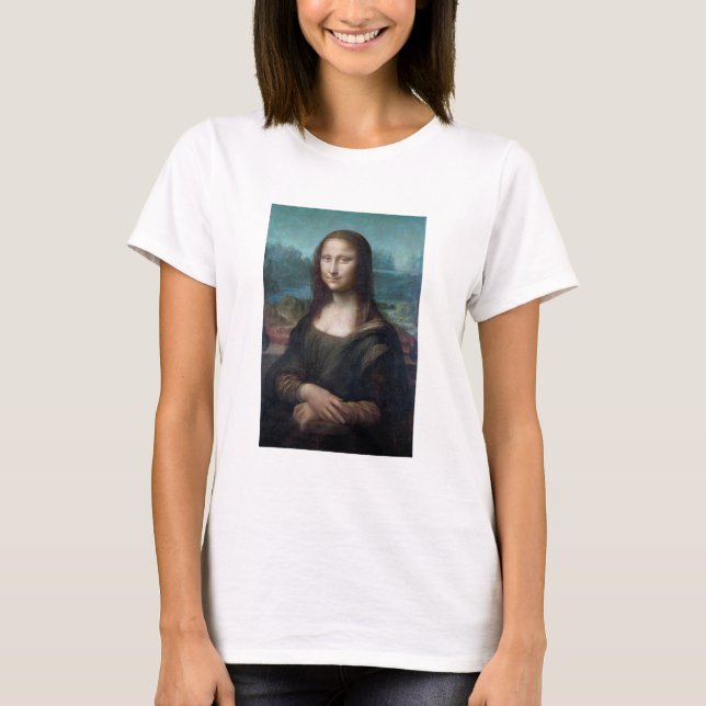 Camiseta Mona Lisa Famosa Artes Visuales Leonardo da Vinci  (Anverso)