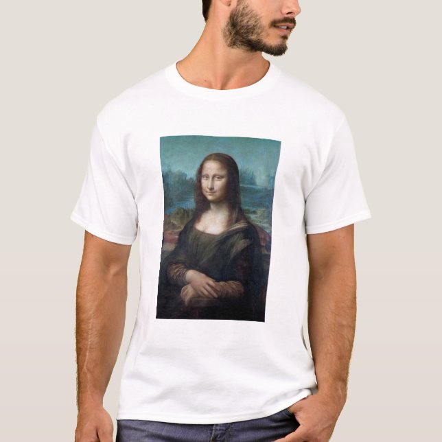 Camiseta Mona Lisa Famosa Artes Visuales Leonardo da Vinci  (Anverso)