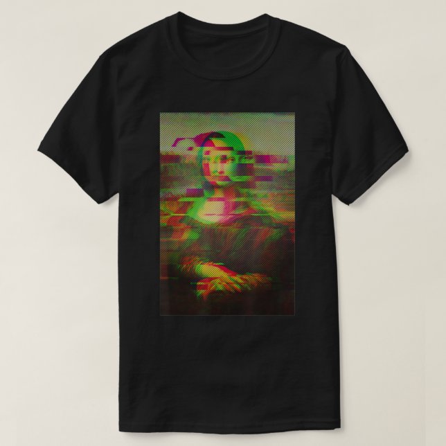 Camiseta Mona Lisa Famosa Pintura Artística Leonardo da Vin (Diseño del anverso)