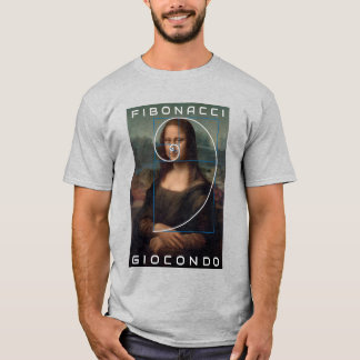 Camiseta Mona Lisa Fibonacci Relación de oro espiral Person
