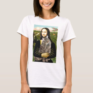 Camiseta Mona Lisa - Gato del bosque de Norweigan