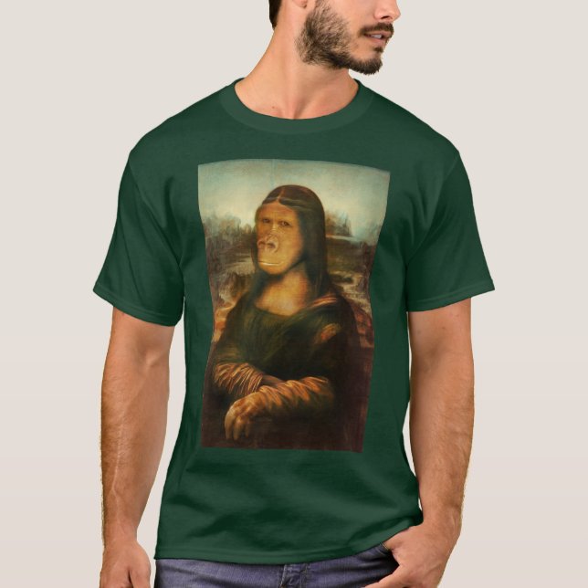 Camiseta Mona Lisa Gorila Simio (Anverso)