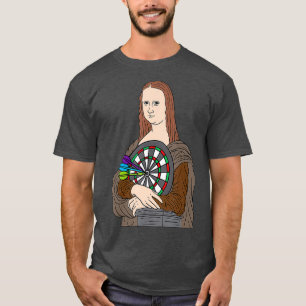 Camiseta Mona Lisa Juega Darts Darts Player Darny Darts