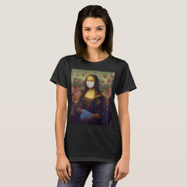 Camiseta Mona Lisa Jugando A Salvo Alrededor De Coronavirus