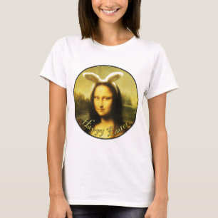 Camiseta Mona Lisa, la conejita de Pascua