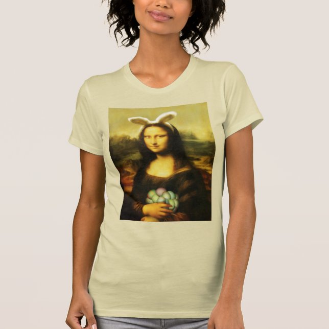 Camiseta Mona Lisa, la conejita de Pascua (Anverso)