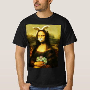 Camiseta Mona Lisa, la conejita de Pascua