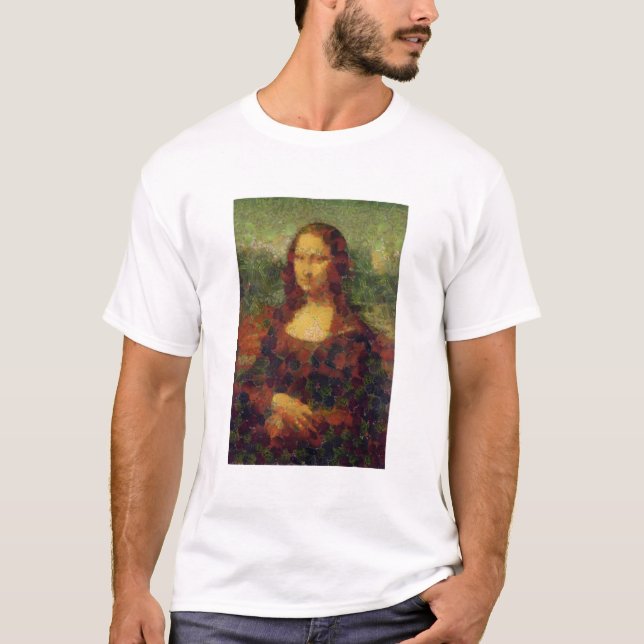 Camiseta Mona Lisa Lettuce Bella Artes Vegan Spoof (Anverso)