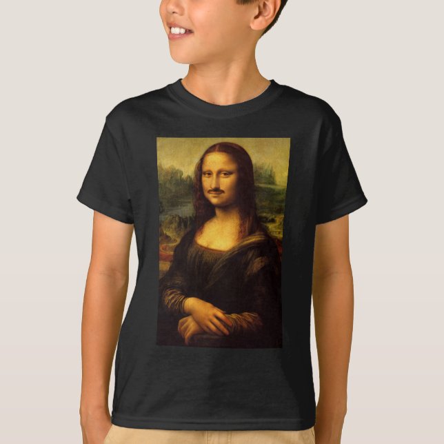 Camiseta mona lisa mustache (Anverso)