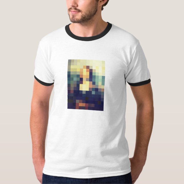 Camiseta Mona Lisa Pixelated (Anverso)